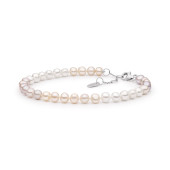 Bratara perle naturale multicolore si argint DiAmanti 222-63B-G